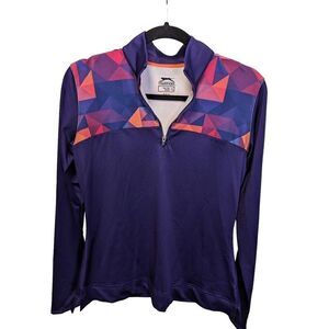 Slazenger Golf 1/4 Zip Multi Colored Women's Size Small